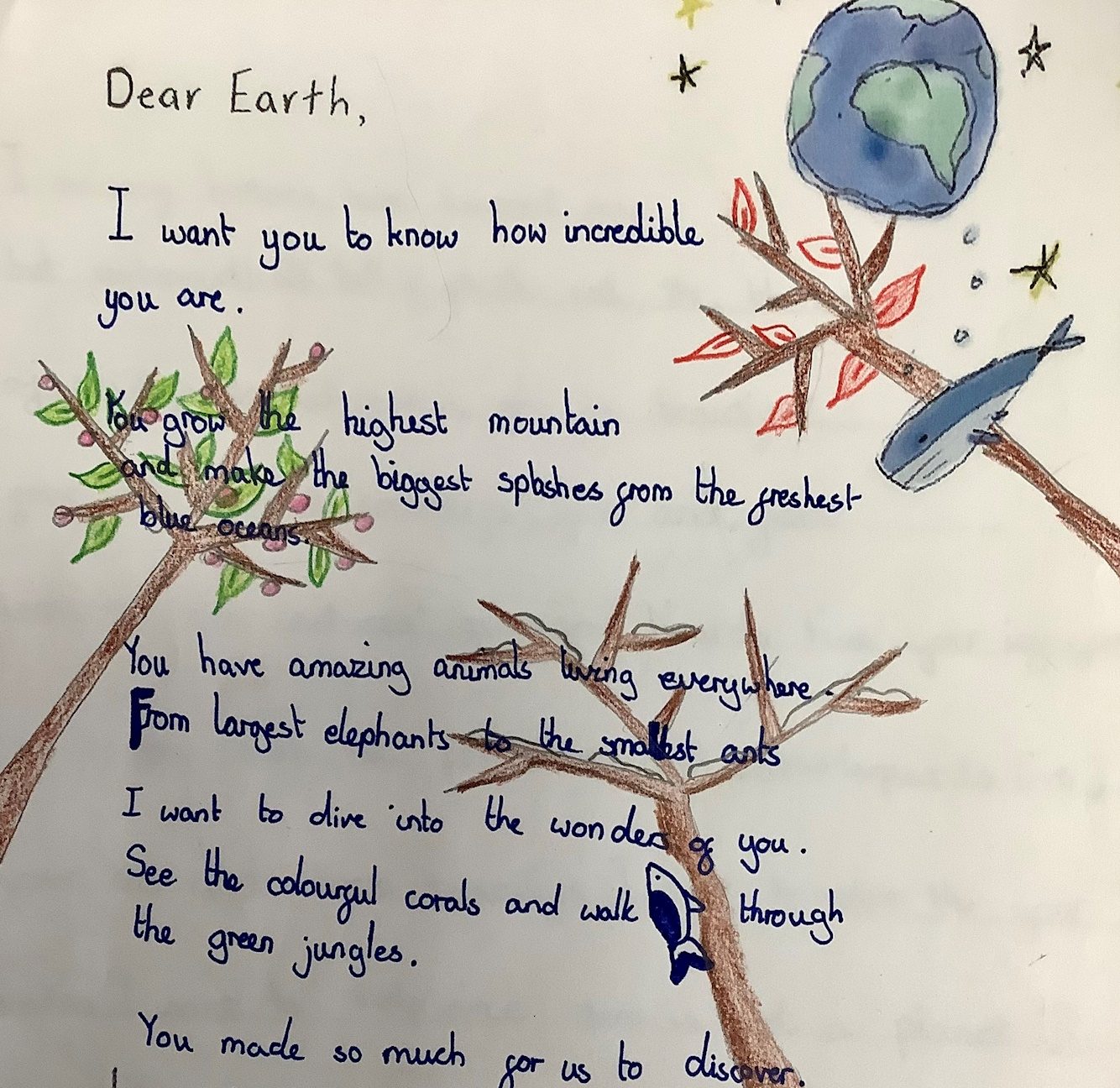 Writing Letters Inspired by ‘Dear Earth’ | Surbiton High School